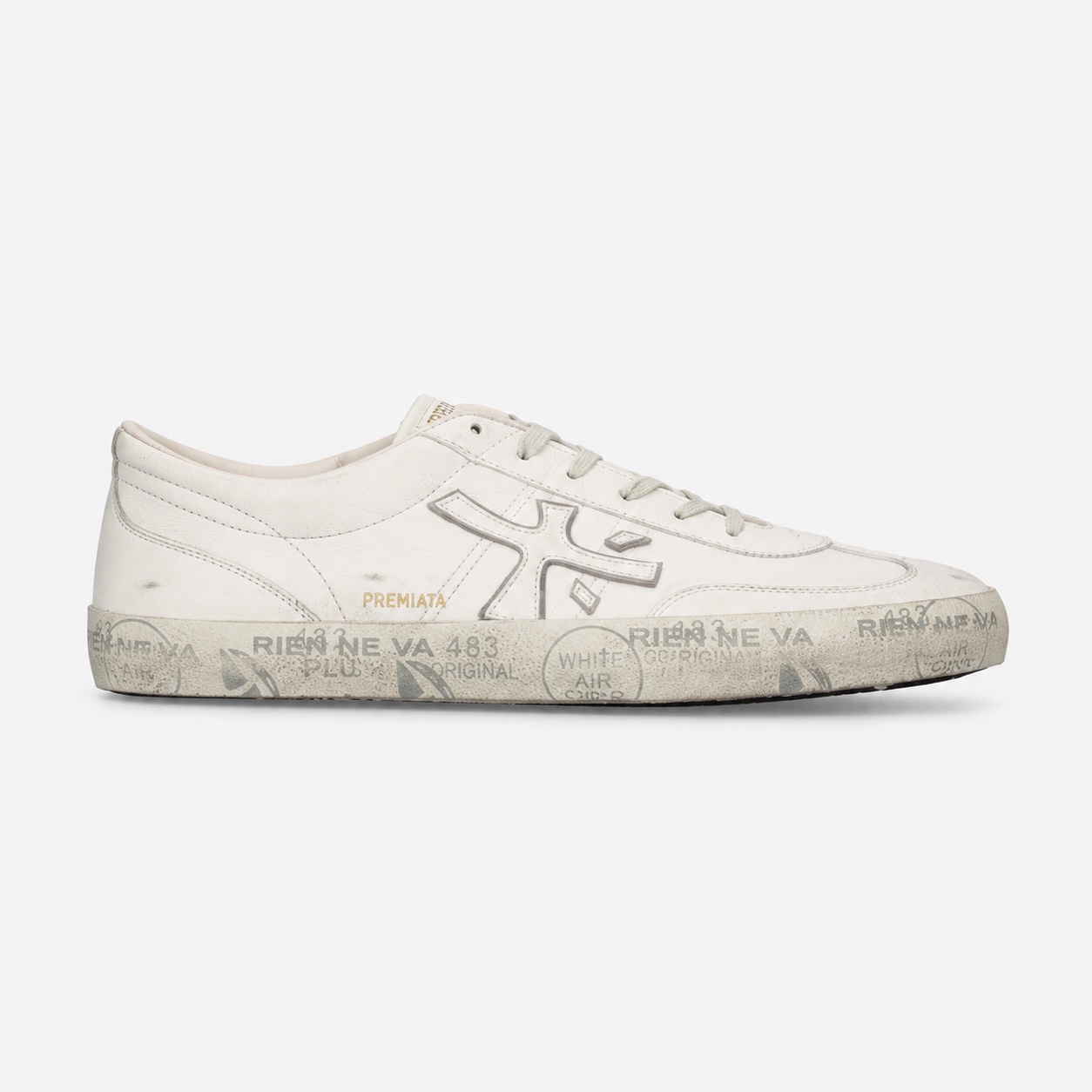 Premiata David 8091 — Blanco / gris
