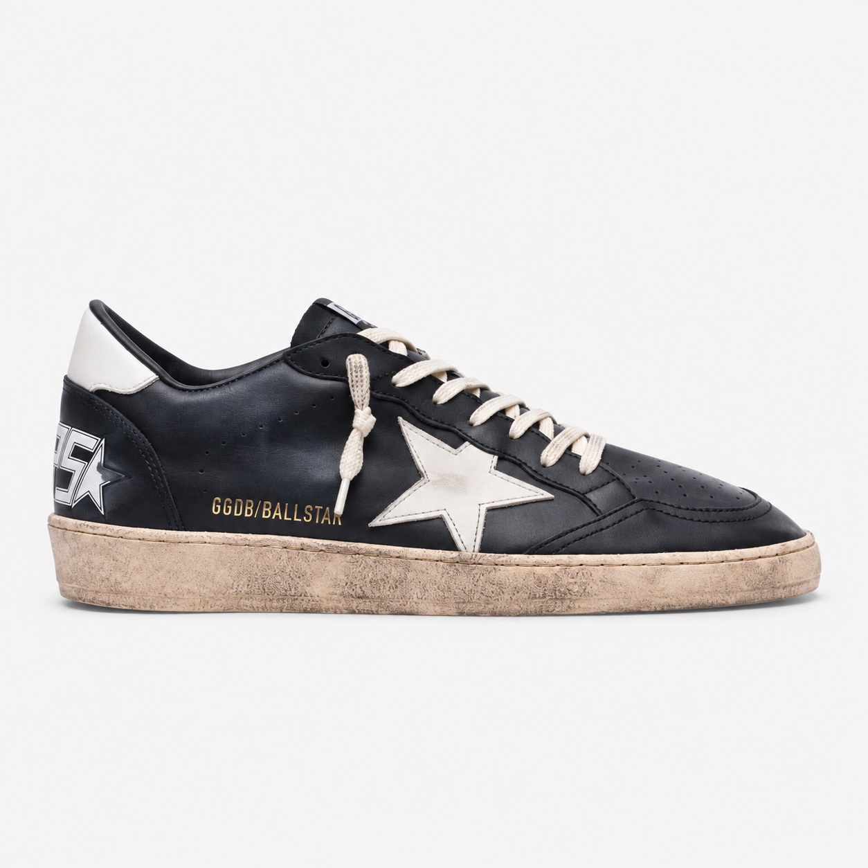 Golden Goose Ball Star — Negro / blanco