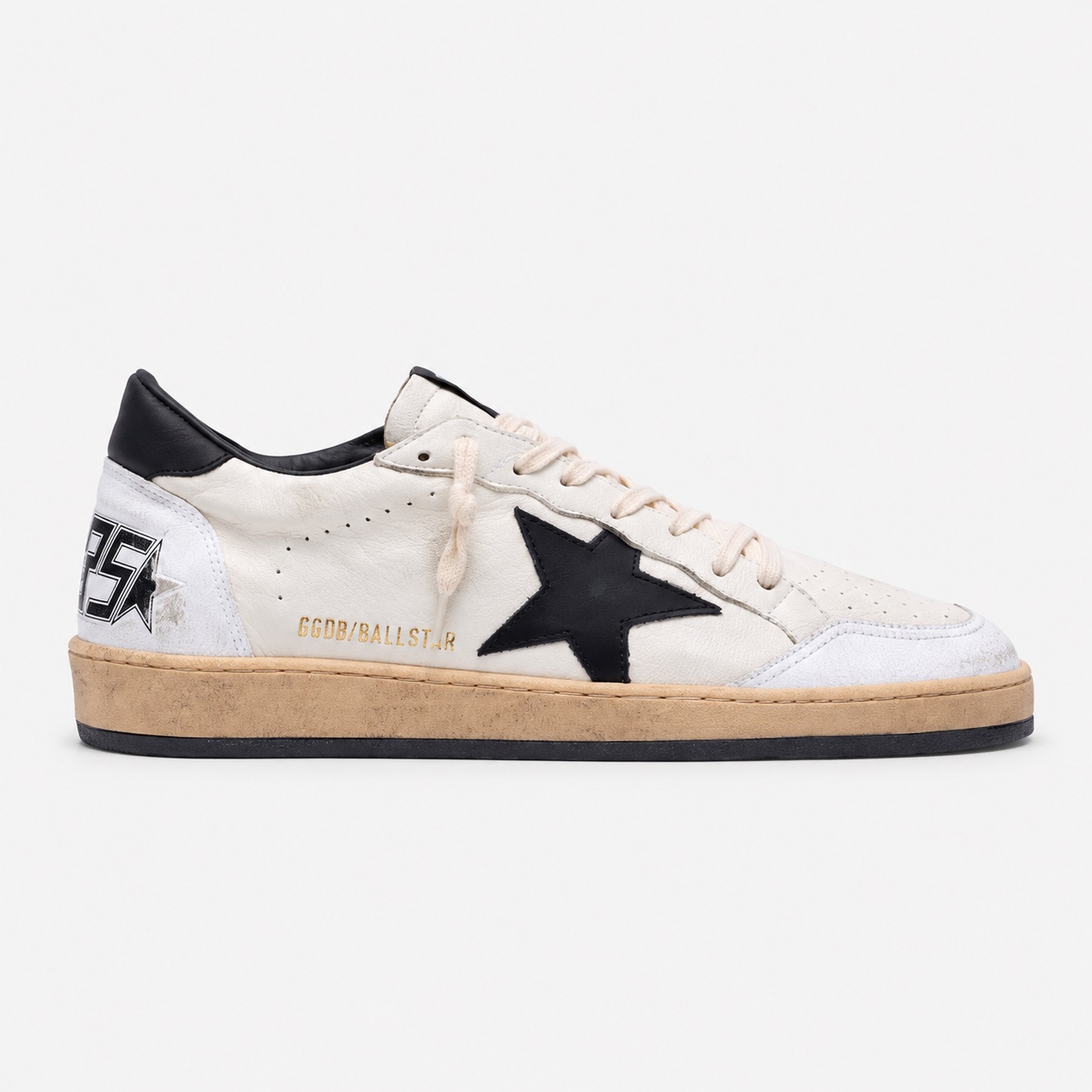 Golden Goose Ball Star — Blanco / negro